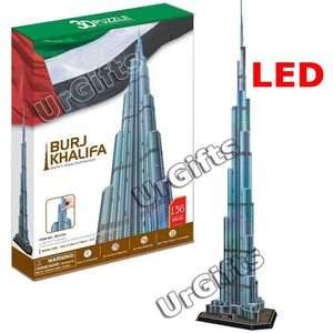 Paper 3D Puzzle Model Dubai Burj Khalifa Tower World Tallest Building 