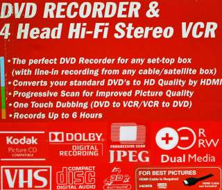 Magnavox RZV427MG9 DVD Recorder / VCR Combo /HDMI 1080P BRAND NEW 