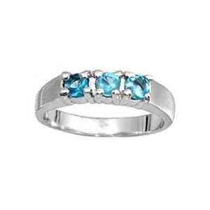  Kids Silver Birthstone Ring Rings / December (4) Jewelry