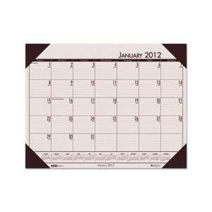   of Doolittle EcoTones Sunrise Rose Monthly Desk Pad Calendar, 22 x 17