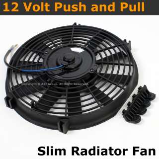 12 volt Electric Motor Slim Push / Pull Universal Radiator Fan For 