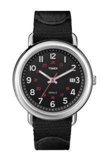 Timex® Camper Nylon & Leather Strap Watch  