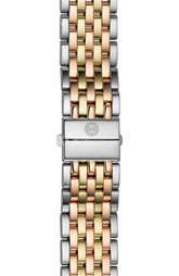MICHELE Deco Tri Tone 18mm Bracelet Watchband $600.00