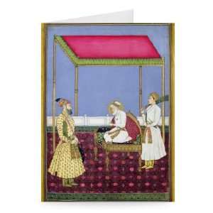  The Emperor Aurangzeb in old age seated on a   Greeting 