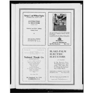  Ads,George J & William Hughes,brick work,Elevator Co