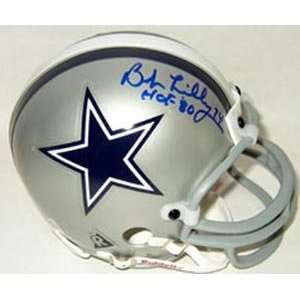 Bob Lilly Signed Cowboys Riddell Replica Mini Helmet