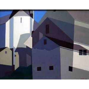FRAMED oil paintings   Charles Sheeler   24 x 18 inches   Conference 