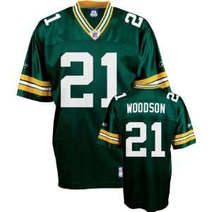 Charles Woodson Reebok NFL Green Replica Green Bay Packers Jersey   X 