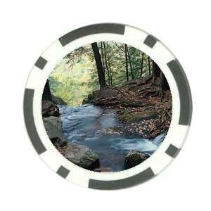  Creek stream nature photo Poker Chip Card Guard Great Gift 