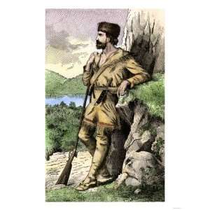 Daniel Boone in the Kentucky Wilderness Giclee Poster Print