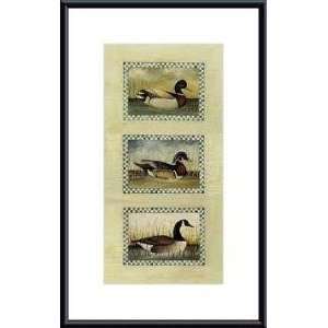   Wood Duck and Canada Goose   Artist David Brown  Poster Size 20 X 10