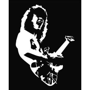 Eddie Van Halen Vinyl Die Cut Decal Sticker 6.75 Wht 