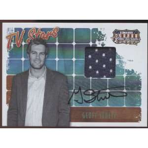 Geoff Stults Signed 2008 Americana Trading Card with Cloth Swatch 04 