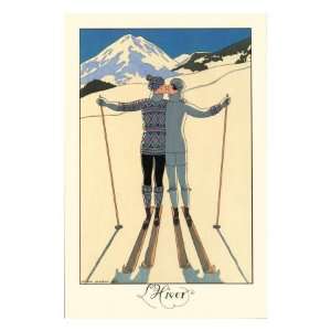   Hiver Giclee Poster Print by George Barbier, 30x40
