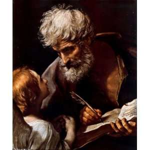FRAMED oil paintings   Guido Reni   24 x 28 inches   Saint Matthew and 
