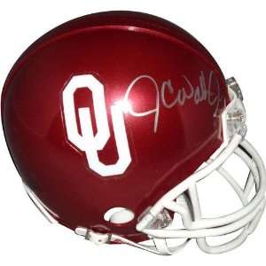  J.C. Watts Autographed Oklahoma Sooners Mini Helmet 