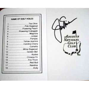 Jack Nicklaus Signed / Autographed Golf Scorecard   Golf Cut 