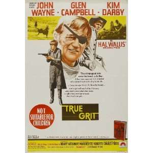  True Grit (1969) 27 x 40 Movie Poster Australian Style A 