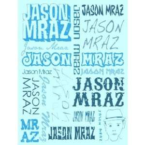 Jason Mraz   Blue Logo Poster