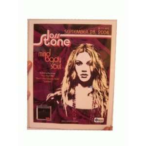Joss Stone Laminated Poster Mind Body & Soul And