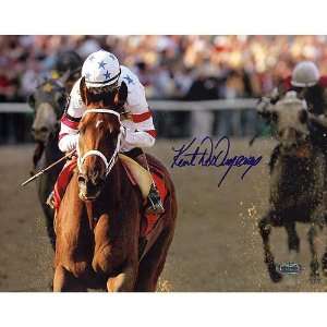 Kent Desormeaux   Big Brown at the Preakness   Autographed 16x20 