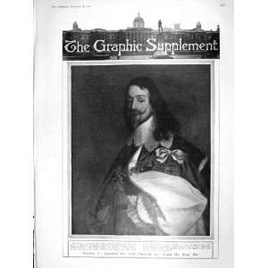    1906 ANTIQUE PORTRAIT KING CHARLES I WILLIAM DOBSON