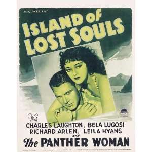   of Lost Souls Poster 27x40 Charles Laughton Richard Arlen Leila Hyams