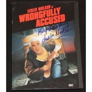 Leslie Nielsen   Wrongfully Accused   Hand Signed Autographed Dvd 