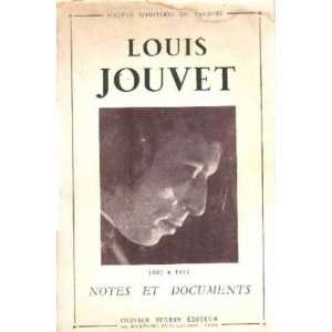   Louis Jouvet 1887 1951 Notes and Documents I II Louis Jouvet Books