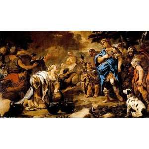  FRAMED oil paintings   Luca Giordano   24 x 14 inches 