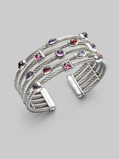 David Yurman   Semi Precious Stone & Sterling Silver Cuff Bracelet 