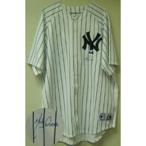 Melky Cabrera Autographed/Hand Signed New York Yankees Pinstripe 