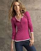    Tommy Hilfiger Top, Brenda Solid Henley  