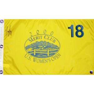 Nancy Lopez Autographed 2000 Merit Club U.S. Womens Open Pin Flag