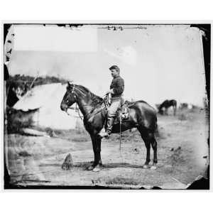   Howard, aide to Gen. Oliver O. Howard, on horseback at Army of the