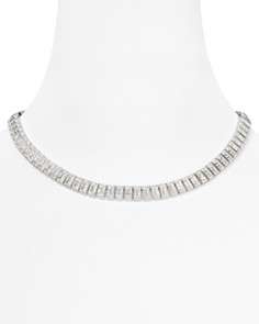 Lora Paolo All Around Pave Rectangular Necklace, 16