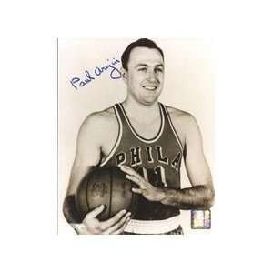  Paul Arizin Autographed Philadelphia 76ers 8 x 10 