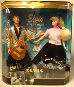 Wonderful Collector Edition Elvis Live On Stage Barbie Loves Elvis NIB 
