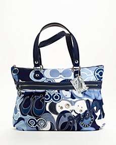 COACH TOTE   POPPY POP C DENIM GLAM