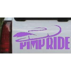Pimp Ride Funny Car Window Wall Laptop Decal Sticker    Purple 46in X 