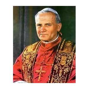   Pope John Paul II   Artist Anon   Poster Size 10 X 8