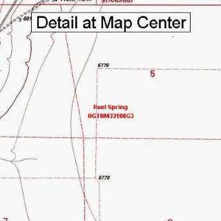  USGS Topographic Quadrangle Map   Rael Spring, New Mexico 