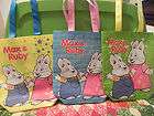 Max and Ruby bunnys reusable tote party bags party supp