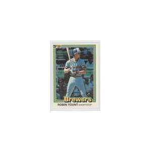  1981 Donruss #323   Robin Yount