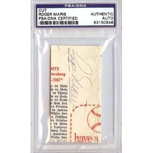Roger Maris Autographed Cut Signature PSA/DNA Slabbed #83150846   MLB 