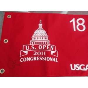 Rory Mcilroy Signed 2011 Us Open Pin Flag Rare Champion   Autographed 