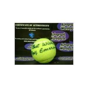  Roy Emerson autographed Tennis Ball