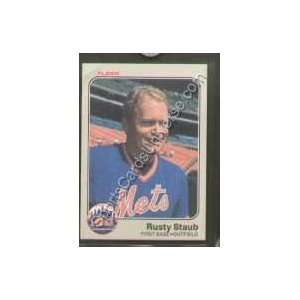  1983 Fleer Regular #555 Rusty Staub, Atlanta Braves 