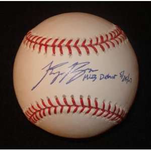 Ryan Braun Autographed Baseball   official Major League inscribed 
