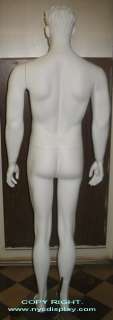 New 6H White Male Muscular Mannequin Torso Form PHBW  